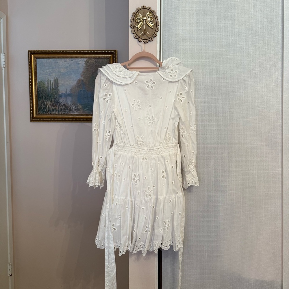 For Love & Lemons Serena Mini Dress White - Picture 6 of 8